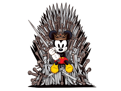 Mouse of Thrones cartoon disney disneyland game of thrones giclee illustrator mickey mickey mouse mouse print vector