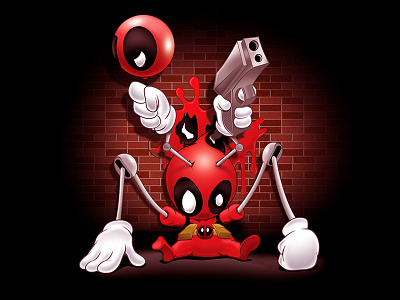 Deadpool comics deadpool graphic illustrator marvel marvel comics photoshop vector