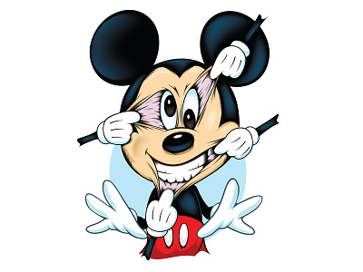 Mickey Stressed Out adobe adobeillustrator digitalart disney disneyart disneyland illustrator mickeymouse tinkerbell vector