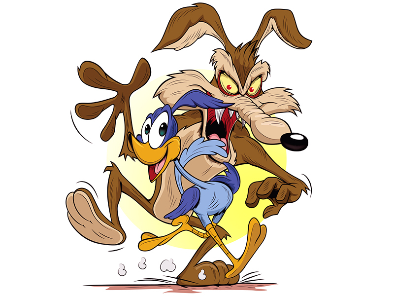 Road Runner vs Wile e Coyote by Alex Garcia on Dribbble