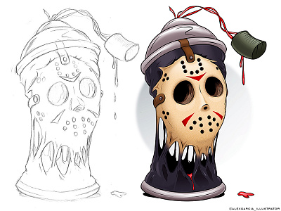 Jason adobe adobeillustrator cartoon digitalart fridaythe13th horror illustration illustrator jason voorhees vector