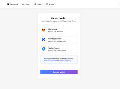 Connect wallet ui ui design uiux web