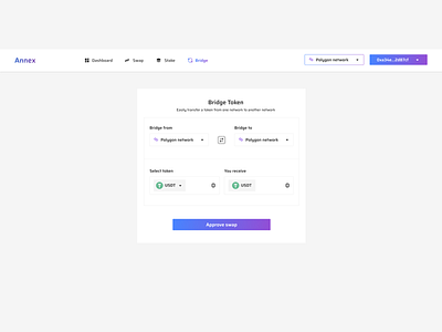 Annex Bridge ui ui design uiux web