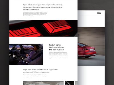 Audi Website audi car design ui ux web