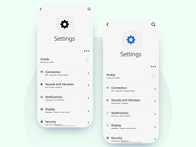 Mobile settings