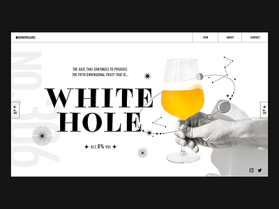 White Hole design illustration ui ux webdesign