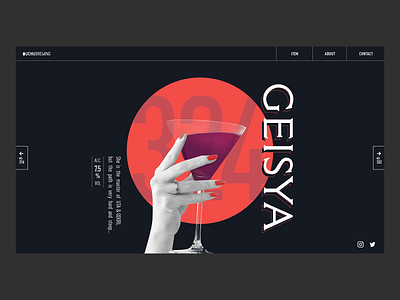 Geisya design typography ui ux webdesign