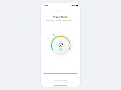 Lime — Drunk Test animation app ar clean design minimal mobile scooter sobriety test ui ux vr