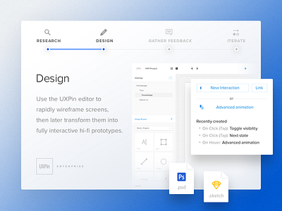 Agile process in UXPin (2/4 — Design) agile collaboration design platform process research ui ux uxpin web webdesign