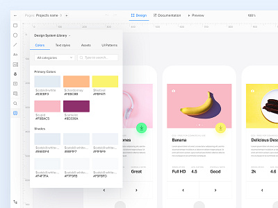 UXPin Design Systems: Consistency clean colors design system minimal mobile shapes system ui ux uxpin webdesign website
