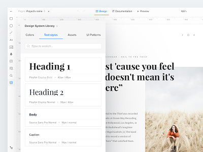 UXPin Design Systems: Typography