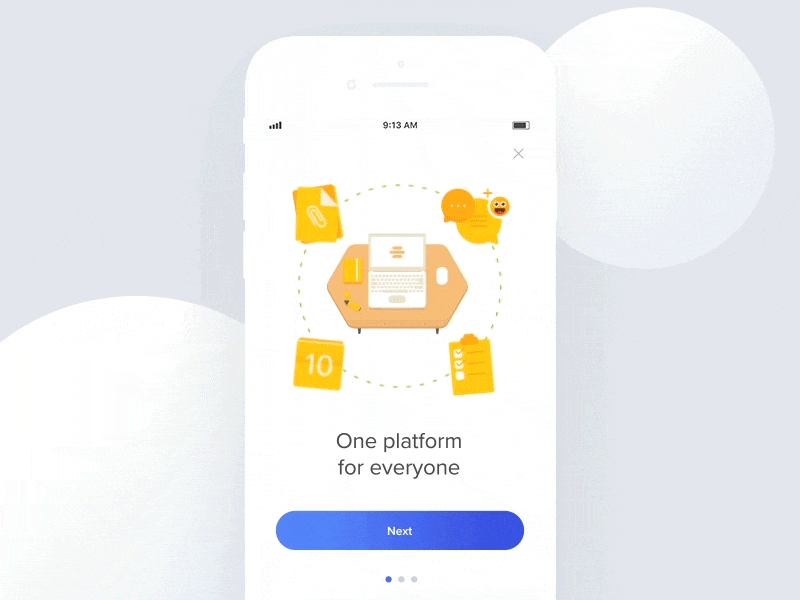 onboarding animation