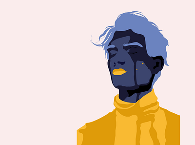 100 Days Illustration Challenge art blue corel painter fashion illustration illstrator illustration shadows tones yellow
