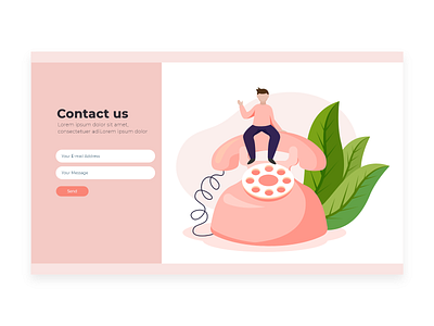 DailyUi- 028 (Contact Us)