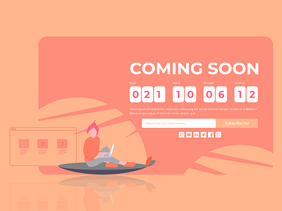 DailyUI- 048 (Coming Soon)