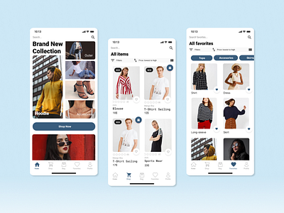Fashion Shop App ecommerce fashion fashion app fashion illustration phone smartphone ui