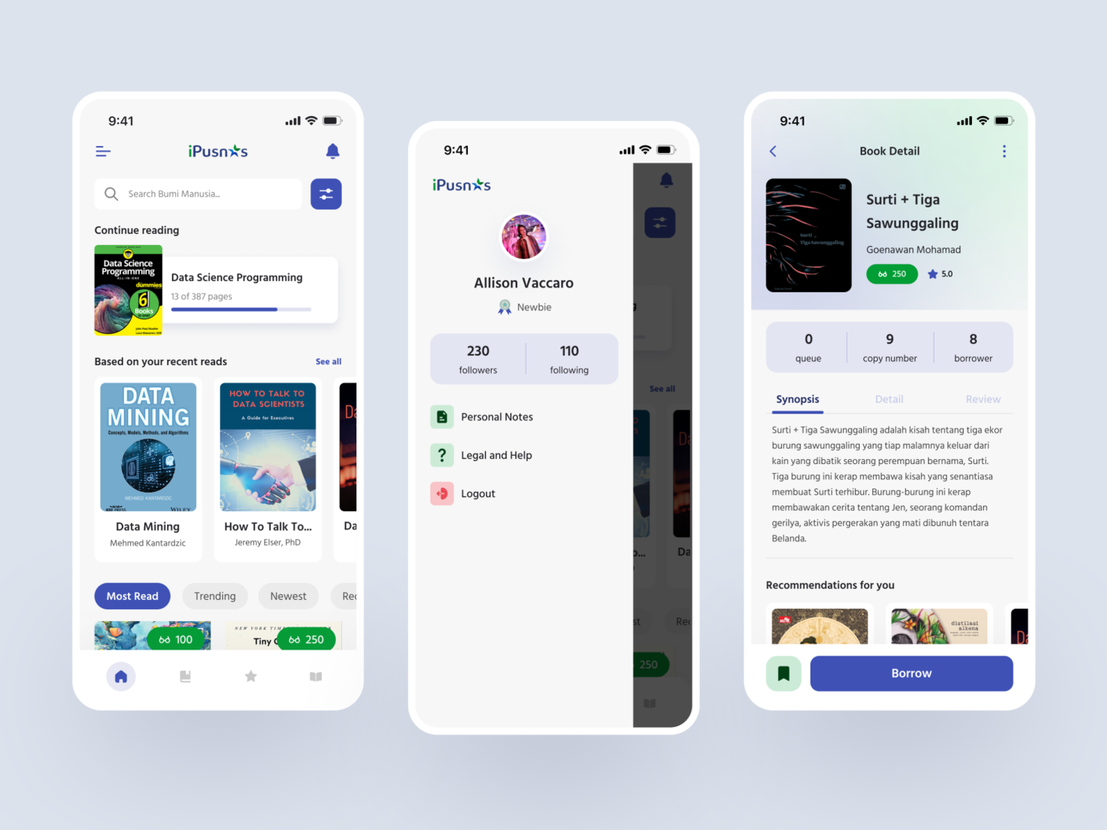 iPusnas Revamp Online Library Mobile App by asry on Dribbble