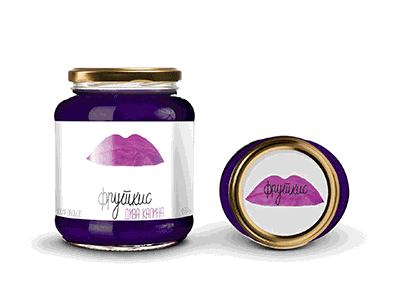 Fruitkiss - Visual brand identity of preserved fruit aronia branding cranberry fruit jars kiss orange preserved fruit raspberry strawberry wild blackberry wild green fig