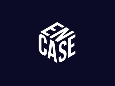 Encase.io logo box encase logo logo design online tool secret typography