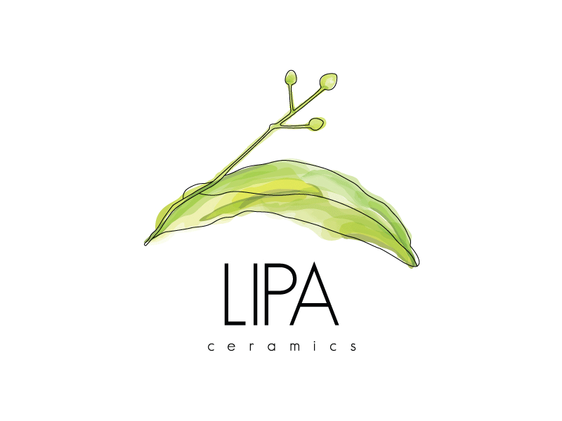 LIPA ceramics brand branding ceramic ceramics clay design linden lipa logo minimal natural tree fruit