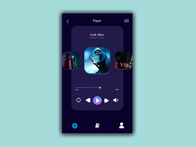 Daily UI Challenge: 009 app art daily 100 challenge daily ui daily ui 009 dailyui design icon illustration music app music player ui ux vector