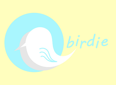 Birdie Logo branding design flat graphic graphic design logo logodesign minimalist modern typography