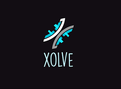Xolve Logo brand brand design brand identity branding design flat graphic graphic design illustration logo logo design logo design branding logo ideas logodesign minimalist modern vector