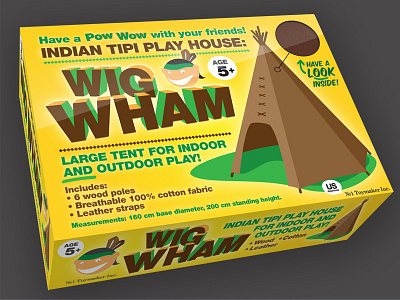 Wig Wham! indian packaging tipi toy wigwam
