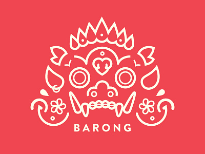 Barong bali barong line art lion