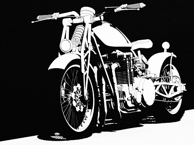 motorcycle 2d 3d bike illustration vehicle