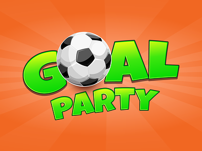 Goal Party Game Logo & Splash branding game game splash illustration logo splash