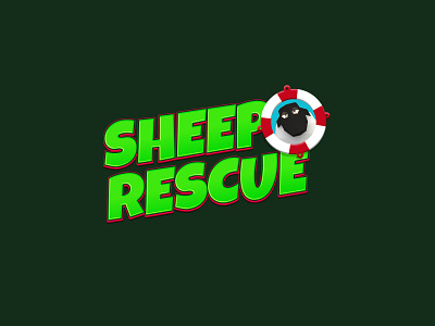 Sheep Rescue Game Logo game illustration logo lowpoly