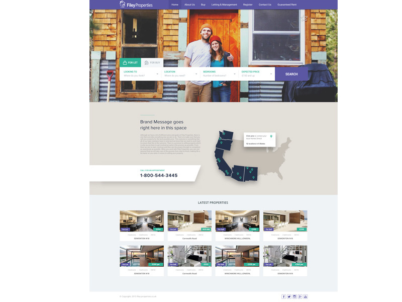 Filey Properties  by Tayfun S. on Dribbble