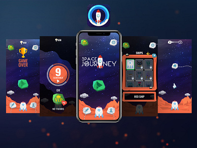 Space Journey! Game game icon logo space ui ux