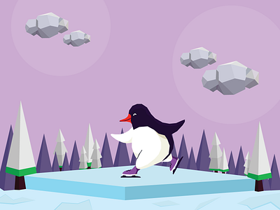 Low Poly Penguin illustration low poly penguin vector