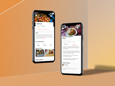 Cooking Recipe App Redesign app chef cook cooking cooking app design food foodie minimal mobile recipe restaurant ui