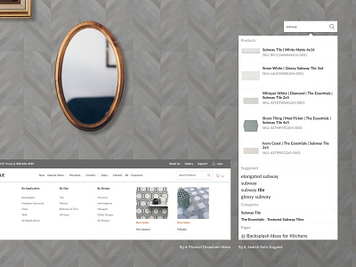 Mission Stone & Tile branding clean design shopify ui ux web website website design