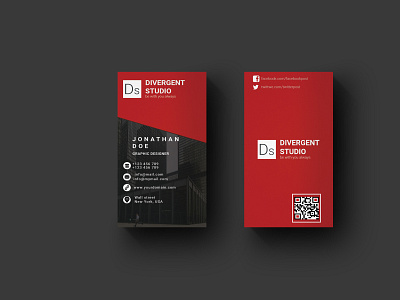 Vertical Business Card brand identity business card corporate cover image mockup mordern new simple unique vertical