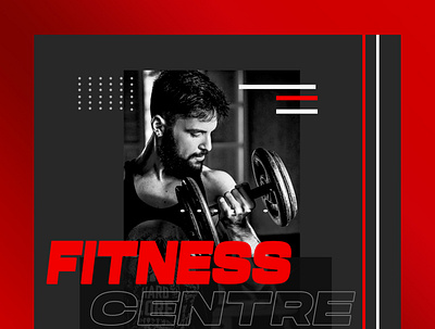 Fitness Centre Instagram Banner banner black body cover figure fitness centre halifax gym helth image instagram banner mordern new post red simple stories style ui youga