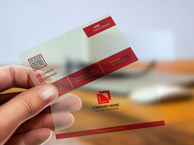 Transparent Corporate Business Card