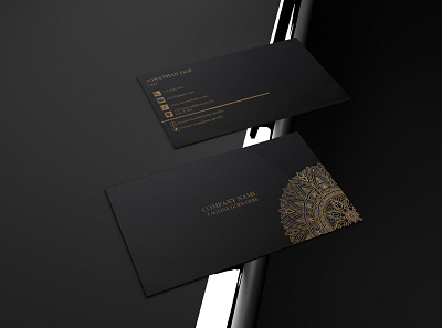 Luxury Business Card black and golden brand new corporate business card graphicdesign logo logos luxury business card mockup mordern photoshop simple simple illustration social media stationary unique