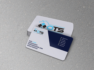 Tiling and Waterproofing Business Card brand identity business card corporate design illustration luxury mockup mordern new simple ui unique