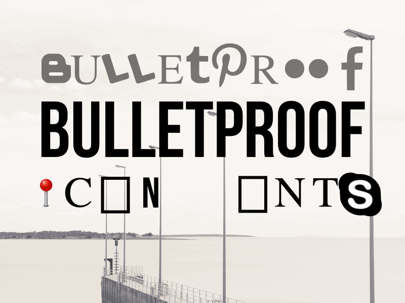 Bulletproof Icon Fonts