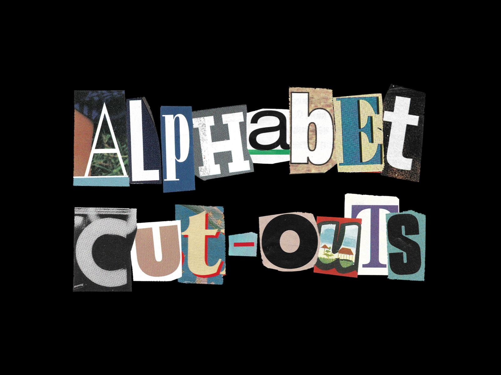 Alphabet Cut-Outs: 450+ Assets cocoloris cut-out cut-outs cutout cutouts font free freebie graphic design letters magazine newspaper note product ransom sale transparent type typography vintage