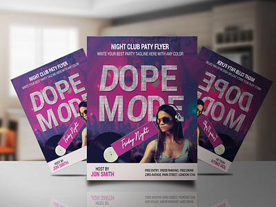 Modern DJ Party Flyer Design Template agency best flyer design business business flyer corporate design dj dj party flyer flyer freelancer niloy graphic design latest flyer design logo new flyer design night party real estate template top flyer design