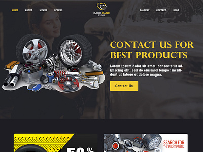 Website Design Home Page Template Design