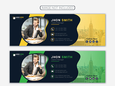 Corporate email signature or email footer design business email signature design