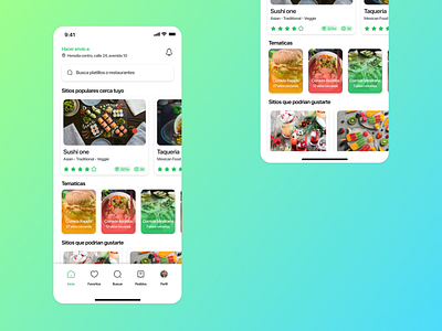 Food delivery app design figma ui ux
