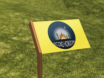 Second Horizons camping logo design