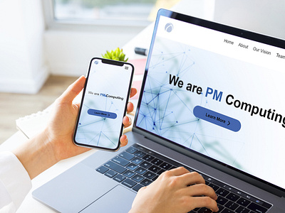 Responsive website of PM Computing corporation